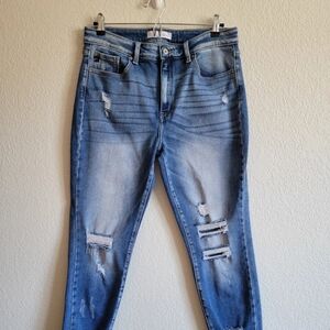 KanCan Light Blue Distressed Skinny Jeans